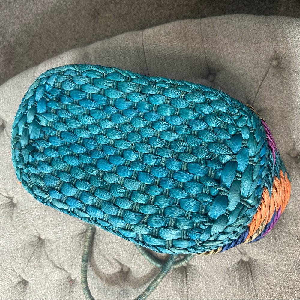 Colorful Woven Tote Bag - Picture 5 of 9